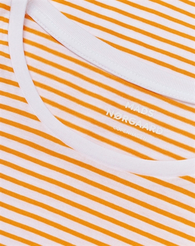 Mads Nørgaard - Organic Favorite T-shirt - Bright White/Zinnia